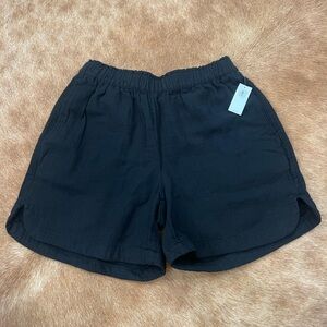 Old Navy Black High-Waisted Crinkle Gauze Shorts